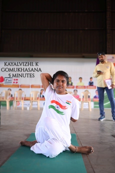 LONGEST DURATION HOLDING GOMUKHASANA FOR 5 MINUTES